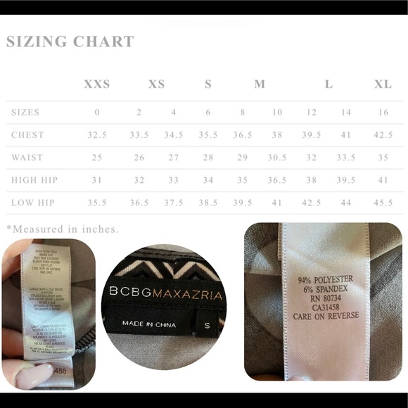 BCBGMAXAZRIA Jersey Wrap Top “Small” - Picture 12 of 14